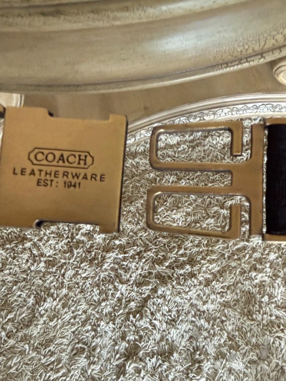 Vtg Coach Signature Jacquard Black Flat File/Utility Belt Bag Circa 2003–2007 - Picture 8 of 16